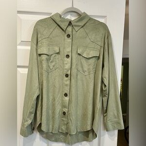 Women long sleeve shacket